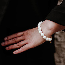 Náramky - BALL perlový náramok - 15164316_