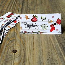 Papier - Vianočné papierové kartičky-visačky - 1ks - 15161824_
