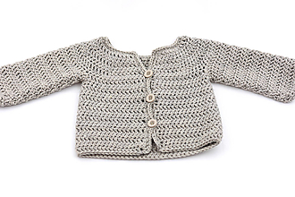 Detské oblečenie - Béžový svetrík pre novorodenca MERINO - 15167821_