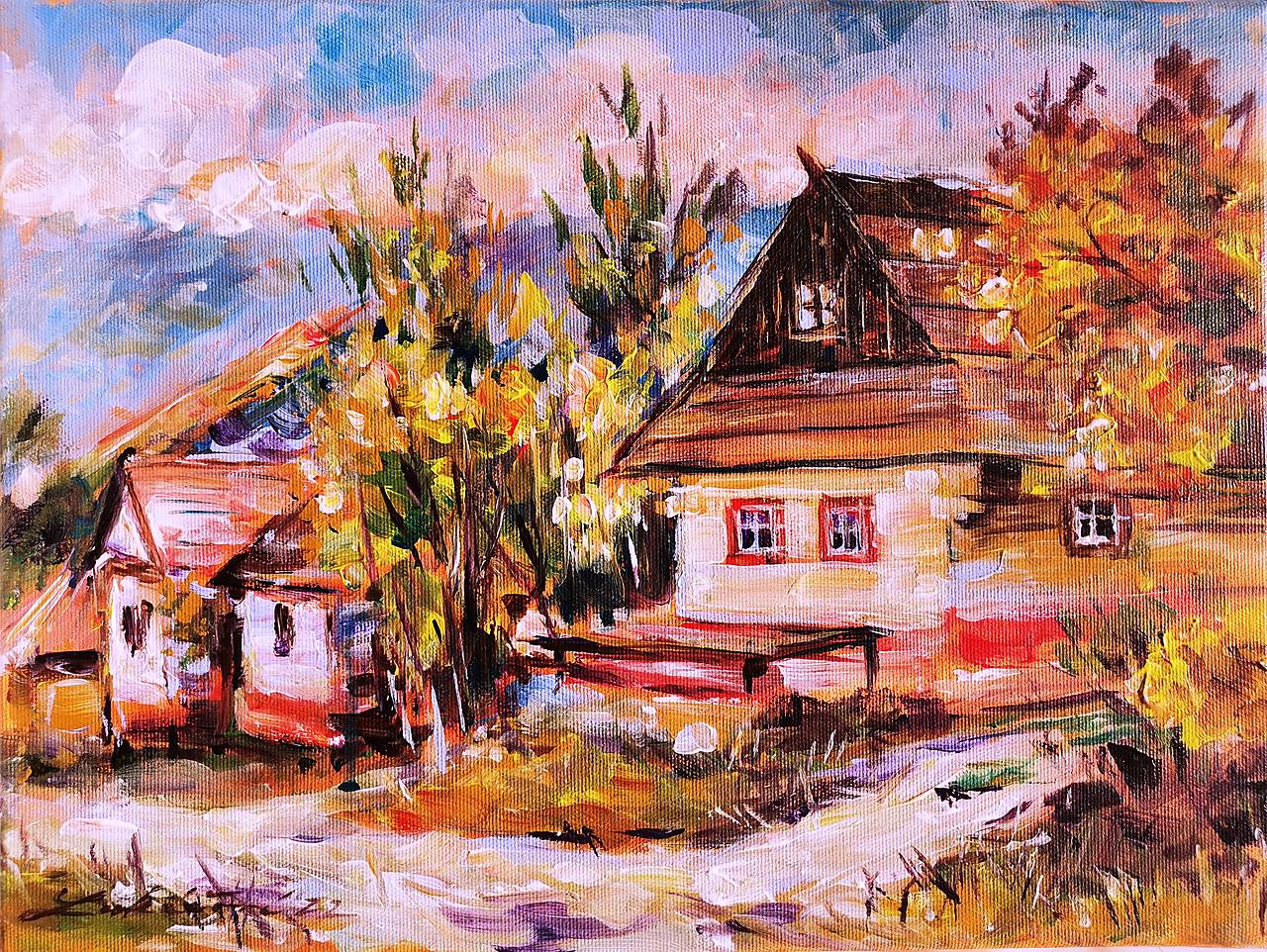 Pohľad na letný Vlkolínec I.