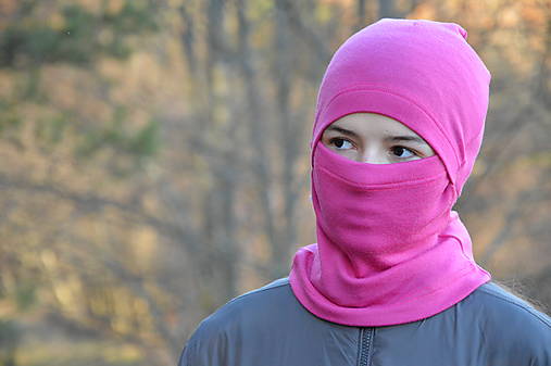 Detské čiapky - Multifunkčná Kukla Sport 100% merino vlna - 15167428_