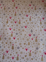 Úžitkový textil - Obrus Vianočný drobný vzor 55x55 - 15166345_