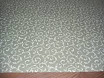 Úžitkový textil - Obrus šedo-zelený 77x34 - 15166884_
