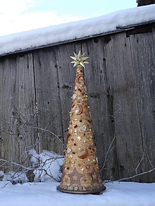 Dekorácie - Vianočný stromček škoricový s mesiacmi - 15172816_