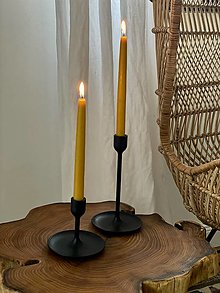 Svietidlá a sviečky - Vysoká sviečka z včelieho vosku - 15171688_