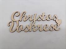 Veľkonočný Rusínsky nápis Christos voskrese 