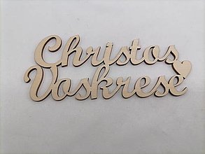 Dekorácie - Veľkonočný Rusínsky nápis Christos voskrese - 15172858_