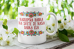 Nádoby - Najlepšia babka - Keramický hrnček - 15170197_