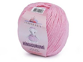 Galantéria - Pletacia priadza Himagurumi 50 g (30116 ružová svetlá) - 15170302_