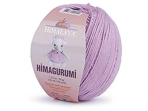 Galantéria - Pletacia priadza Himagurumi 50 g (30121 fialová lila) - 15170304_