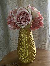 Dekorácie - Zlatá váza - 15170188_