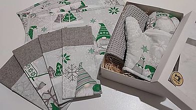 Úžitkový textil - Príborníky s vianočným motívom - 15172960_