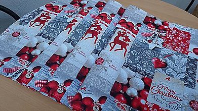 Úžitkový textil - Stredový obrus Merry Christmas - 15173757_