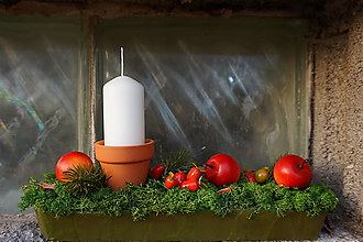 Svietidlá a sviečky - Vianočný svietnik - 15175185_