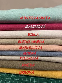 Úžitkový textil - Ľanová utierka  (Bledo hnedá) - 15173276_
