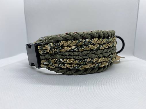 Pre zvieratá - Paracord obojok 3-braid - 15173930_