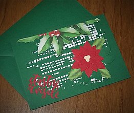 Papiernictvo - Vianočná pohľadnica Šťastné a veselé - 15178703_