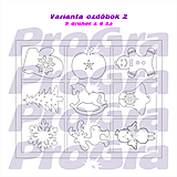 Dekorácie - Vianočné ozdôbky v krabičke - set 54 ks - 15178583_