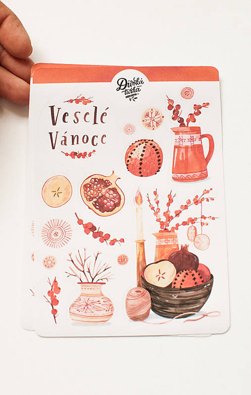 Papier - Samolepky " Veselé Vánoce" - 15178529_