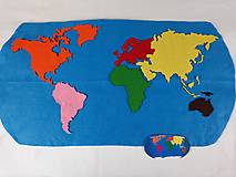 Hračky - Mapa sveta (Mapa sveta - kontinetny) - 15179729_