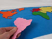 Hračky - Mapa sveta (Mapa sveta - kontinetny) - 15179732_