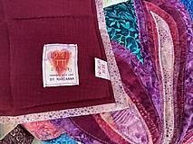 Úžitkový textil - Batikový patchwork set - prehoz a vankúše - 15180085_