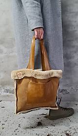 Veľké tašky - OVEČKÆ kožená veľká taška - 15181340_