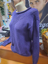 Svetre a kardigány - Fialový pulover - 15180162_