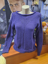 Svetre a kardigány - Fialový pulover - 15180163_