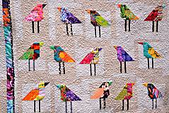 Úžitkový textil - Patchworková deka/přehoz – ptačí ráj - 15180242_
