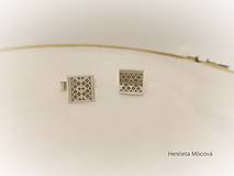 Pánske šperky - Manžetové gombíky s folklórnym vzorom (Tekov "Čilej") - 15181077_
