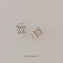 Pánske šperky - Manžetové gombíky s folklórnym vzorom (Tekov "Čilej") - 15181070_