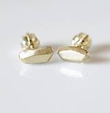 Náušnice - Golden stones - 15183350_