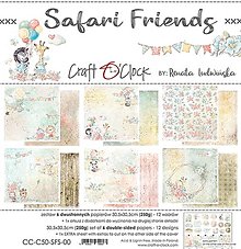 Papier - Scrapbook papier Safari Friends 12 x 12 - 15185004_