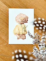 Grafika - S hlavou v rozkvete - Print | Botanická ilustrácia - 15186140_