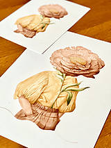 Grafika - S hlavou v rozkvete - Print | Botanická ilustrácia - 15186142_