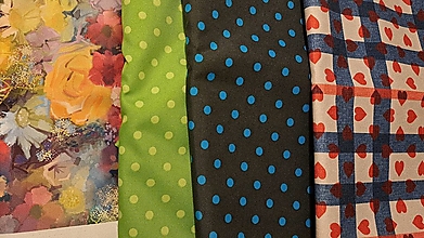 Textil - Vodeodolná látka - srdiečka  - 15183520_