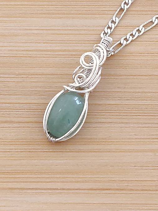 Náhrdelníky - Prívesok oválny  (Aventurín) - 15184322_