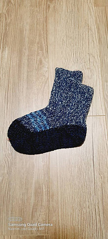 Ponožky, pančuchy, obuv - ponožky veľ.39-41 (39-40 modré s pásikmi) - 15185101_
