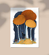 Grafika - print - začarovaný les - 15185828_