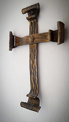 Dekorácie - Kovaný kríž - 15183311_