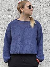 Svetre a kardigány - Modrý pletený pulover - 15187910_
