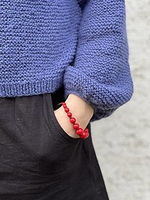 Svetre a kardigány - Modrý pletený pulover - 15187907_