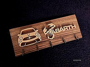 Dekorácie - Vešiak na kľúče- Fiat 500 Abarth - 15186204_