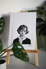 Kresby - Portrét "Anya Taylor" - 15189272_