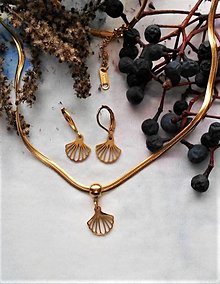 Sady šperkov - Sady šperkov- chirurgická oceľ (Lastúrky) - 15190430_