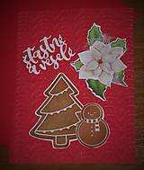 Papiernictvo - Vianočná pohľadnica Šťastné a veselé - 15189563_