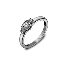 Prstene - Snúbny briliantový prstienok III - 15191100_