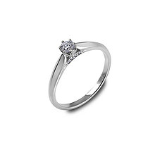Prstene - Briliantový prsteň v korunke HRD - 15191262_