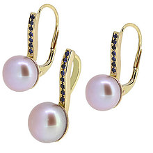 Sady šperkov - Súprava s perlami a zafírmi - 15191324_